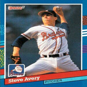 Steve Avery (Atlanta Braves) Vintage Donruss '91 Series MLB Card - Number 187